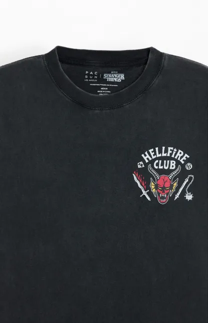 Stranger Things Hellfire Club Cropped T-Shirt