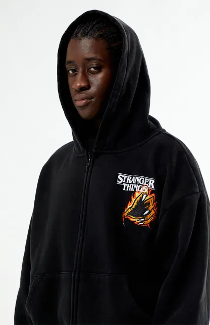 Stranger Things Creatures Welcome Zip Up Hoodie