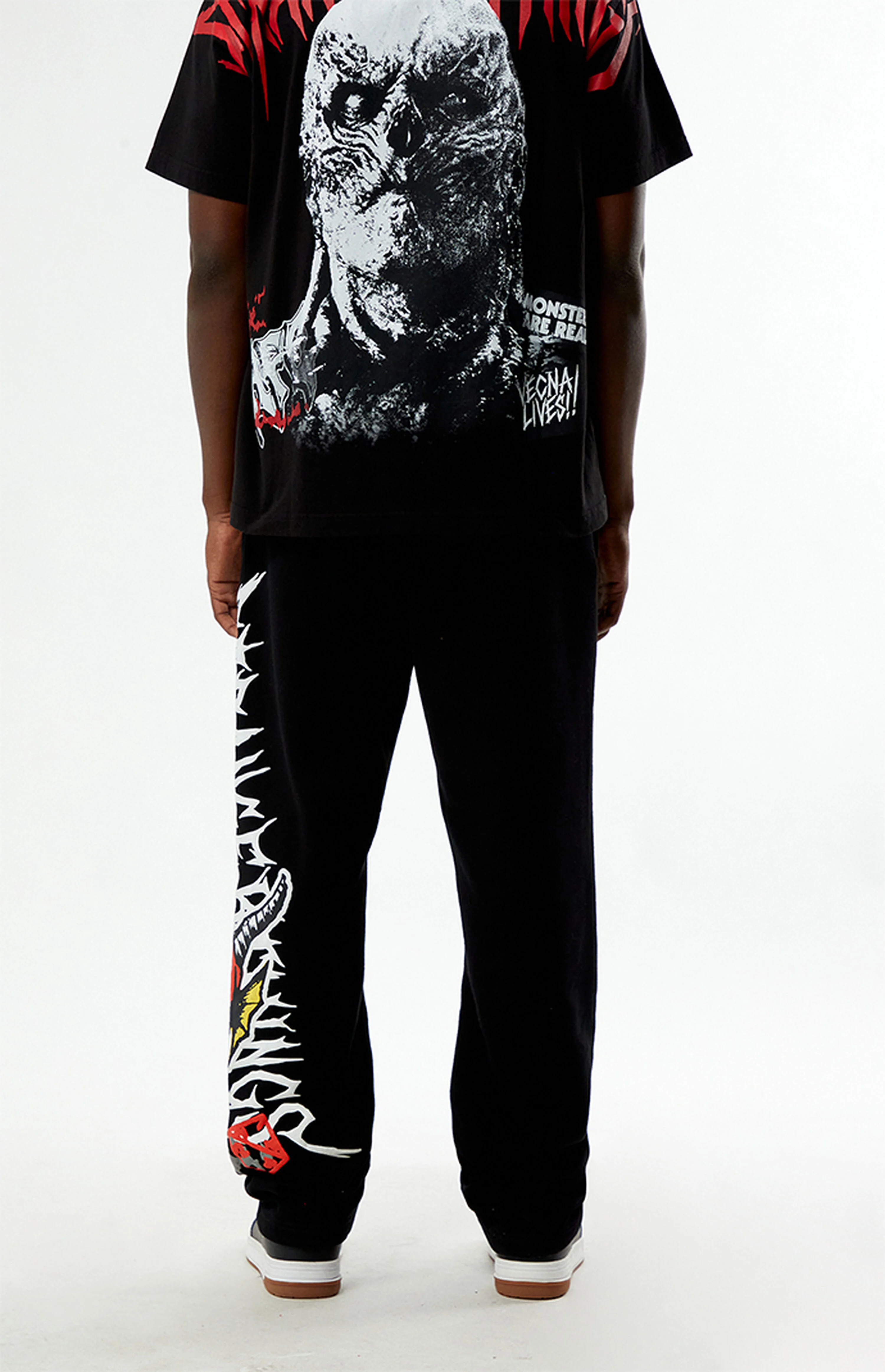 Stranger Things Black Hellfire Club Baggy Sweatpants