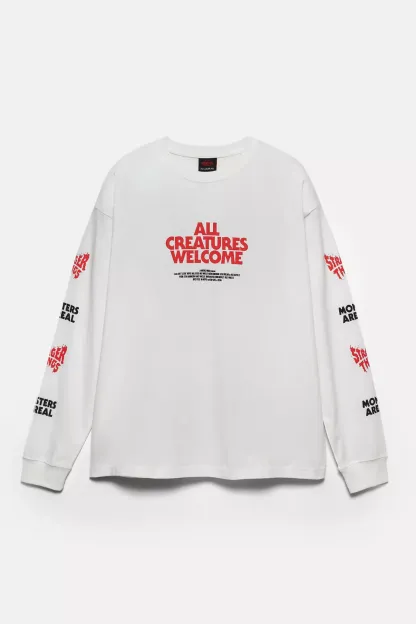 White Stranger Things T-shirt