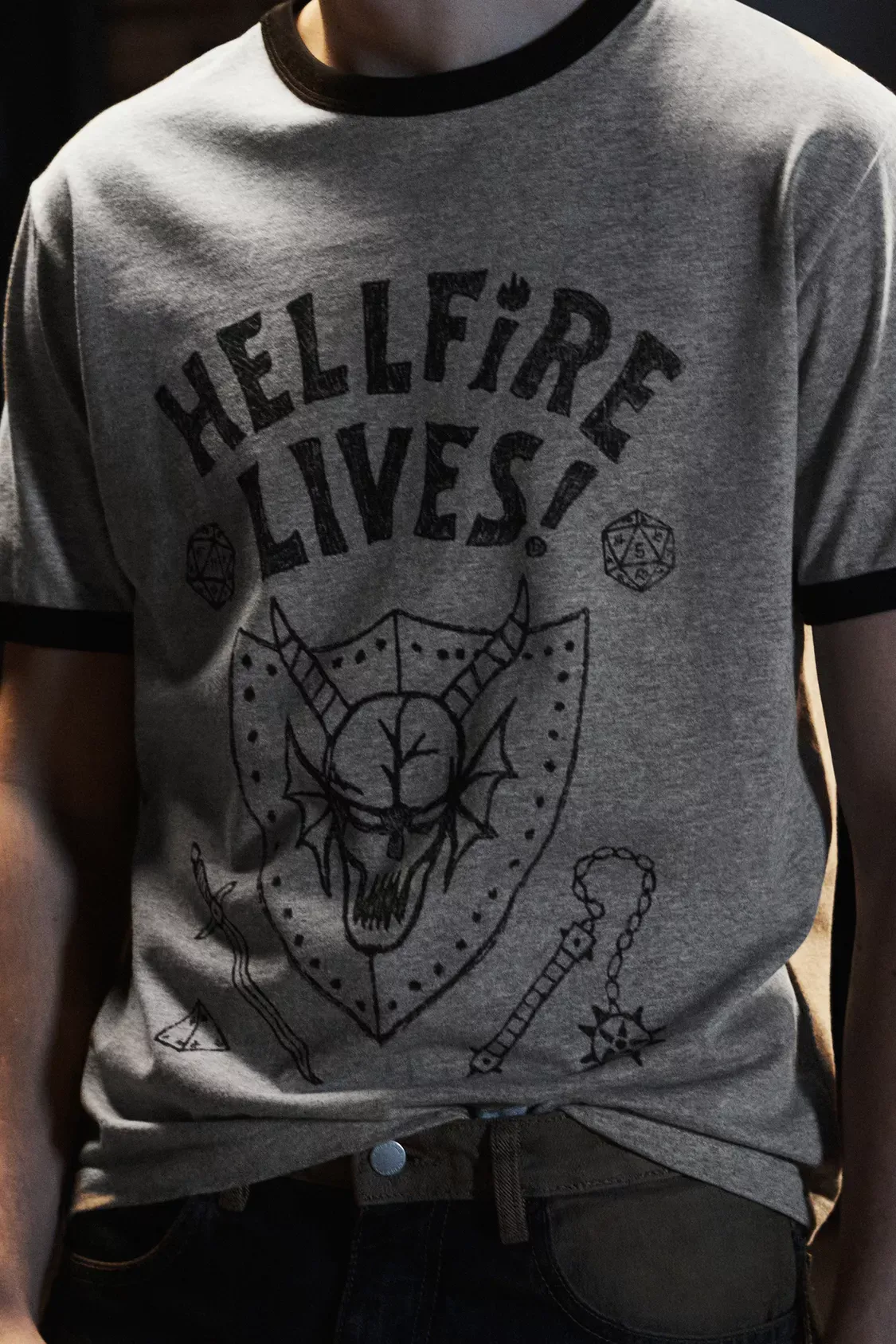 Hellfire Lives Stranger Things T-shirt