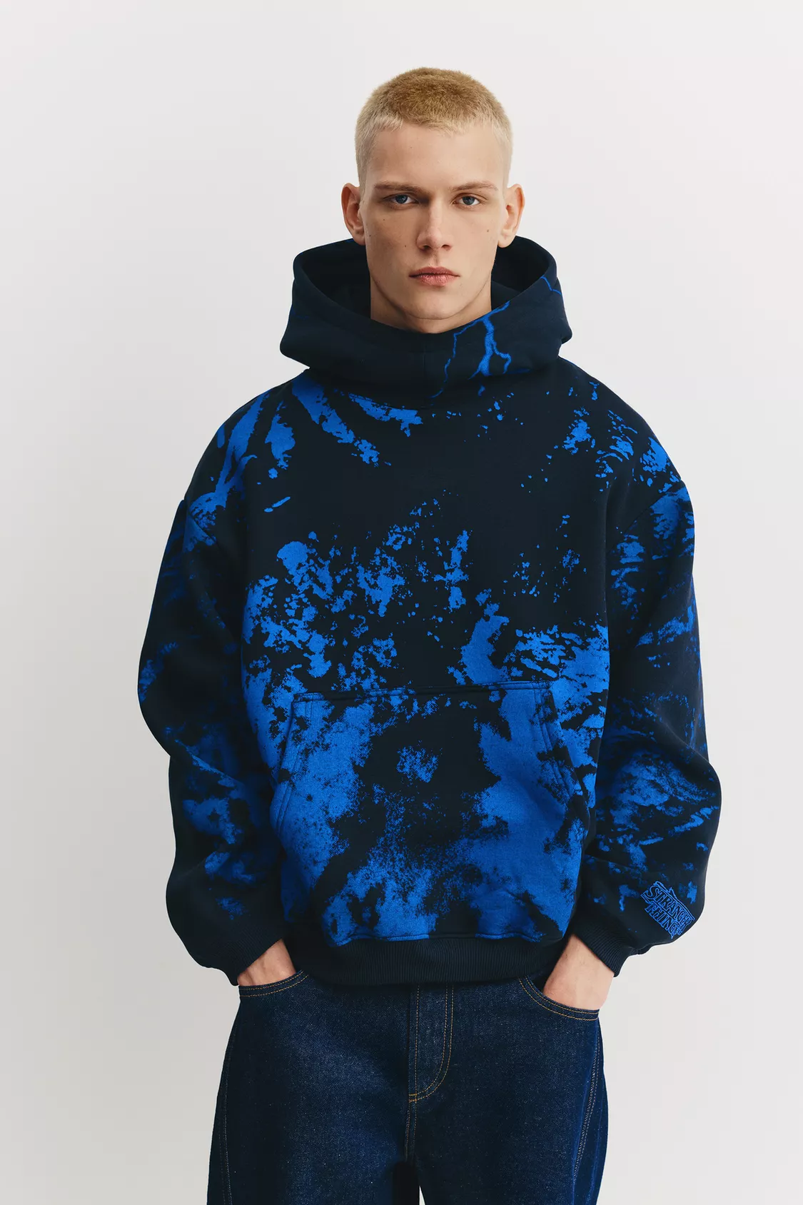 Stranger Things tie-dye hood sweatshirt