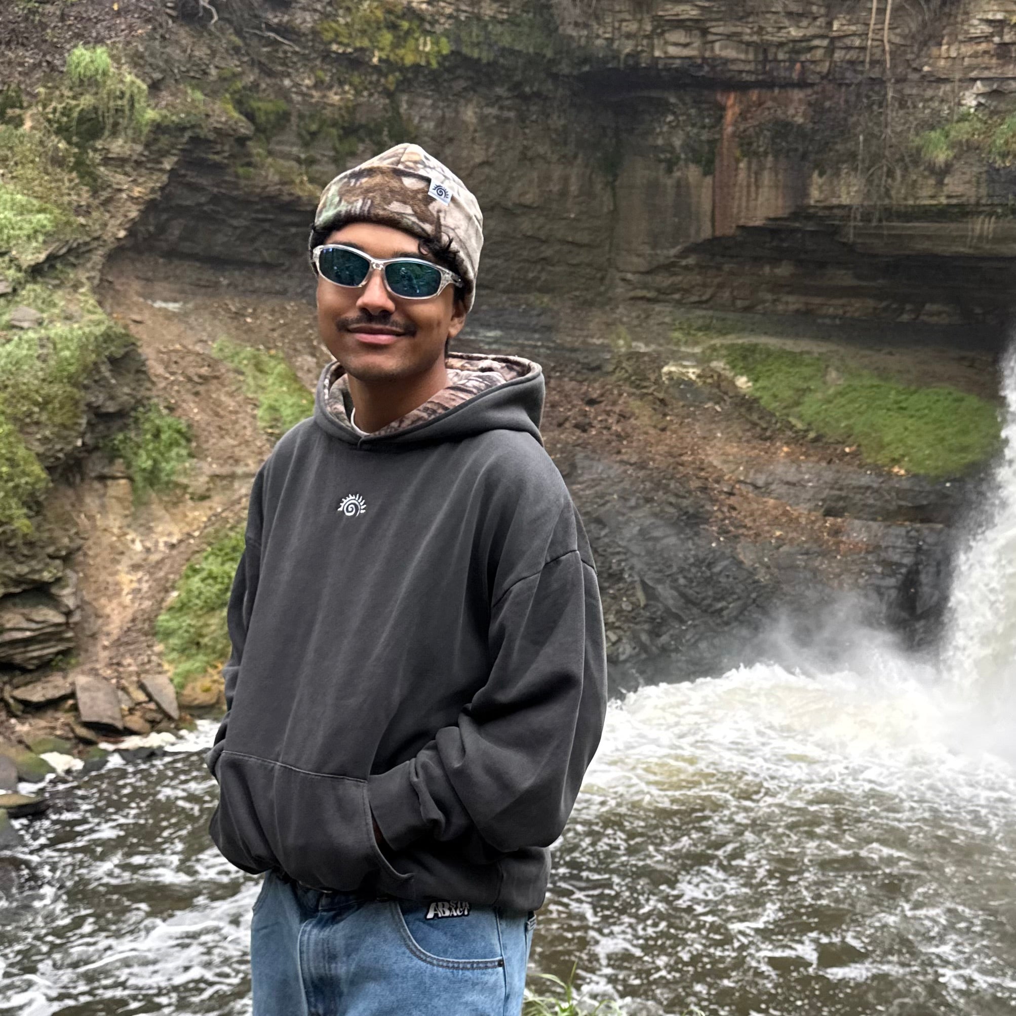 Camo Fleece Lined Hoodie