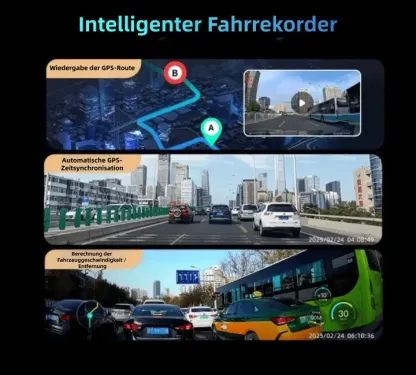 Garmin G980 KI- und sprachgesteuerte Dashcam mit vier Kameras, 360°-Panoramaansicht, 4K Ultra HD-Nachtsicht und GPS-Tracking