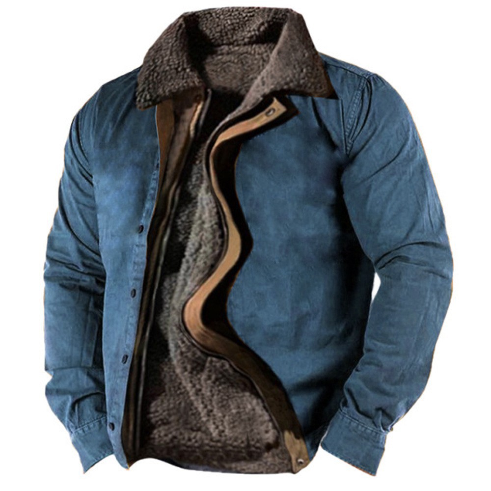 🔥Only Today 70% OFF🔥Men’s Warm Winter Coat with Zipper & Fleece Lining【Men Can’t Get Enough Of These Cozy Jackets!】