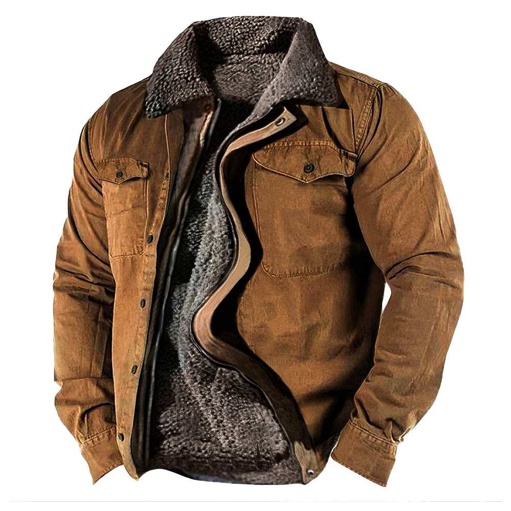 🔥Only Today 70% OFF🔥Men’s Warm Winter Coat with Zipper & Fleece Lining【Men Can’t Get Enough Of These Cozy Jackets!】