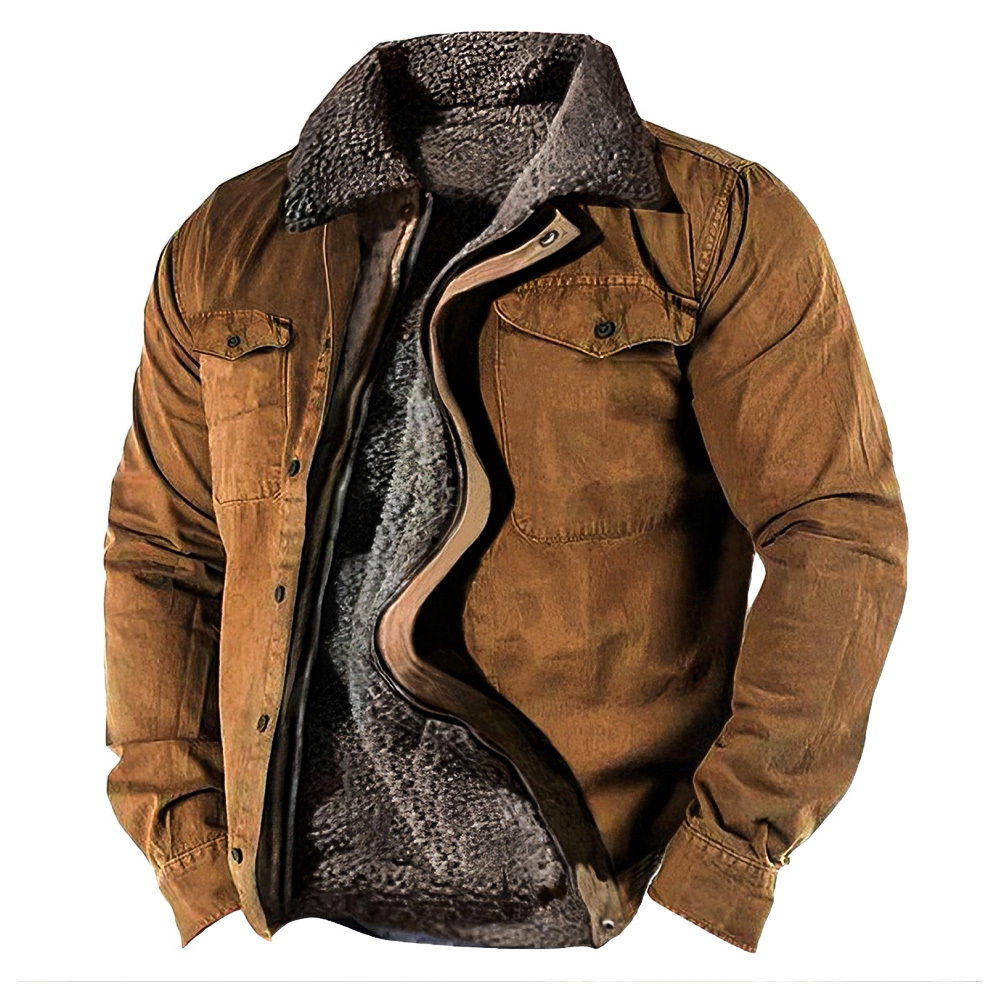 🔥Only Today 70% OFF🔥Men’s Warm Winter Coat with Zipper & Fleece Lini