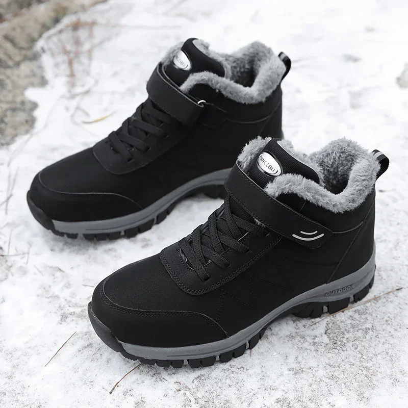 Winter Snow Boots – Warm, plush-lined, thick-soled ankle boots with non-slip soles
