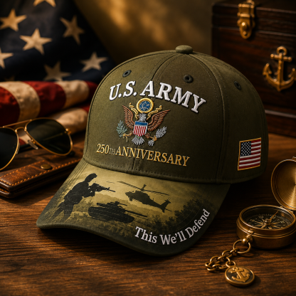 🔥 Father’s Day Sale - ❤ U.S. Army 250th Anniversary Commemorative Embroidered Cap 🇺🇸