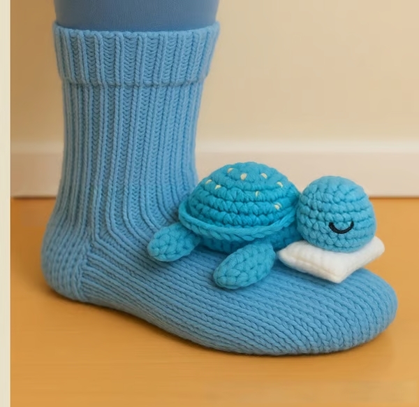 🎄3D Knit Animal Socks