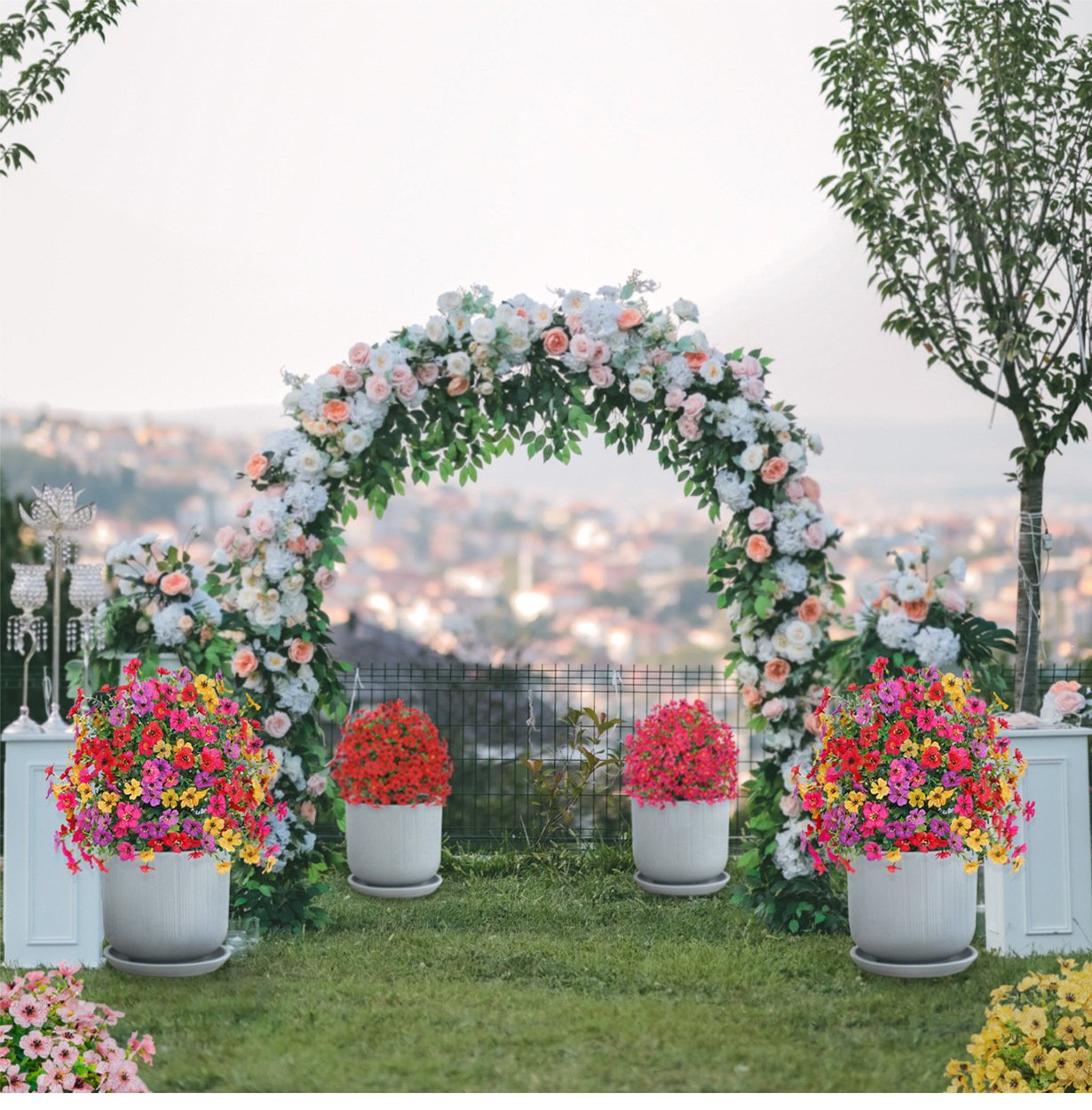 Last Day Promotion! 🔥Outdoor/Indoor UV Resistant & Waterproof Artificial Flower Decor ✅BUY 5 GET 10% OFF