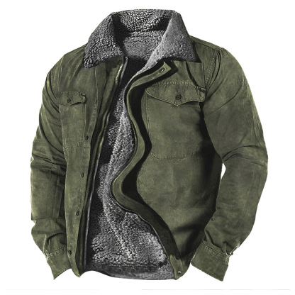 🔥Only Today 70% OFF🔥Men’s Warm Winter Coat with Zipper & Fleece Lining【Men Can’t Get Enough Of These Cozy Jackets!】