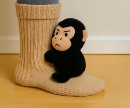 🎄3D Knit Animal Socks