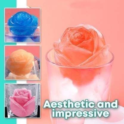 3D Rose Shape Ice Cube Mold🌹Party Cocktail Goodies