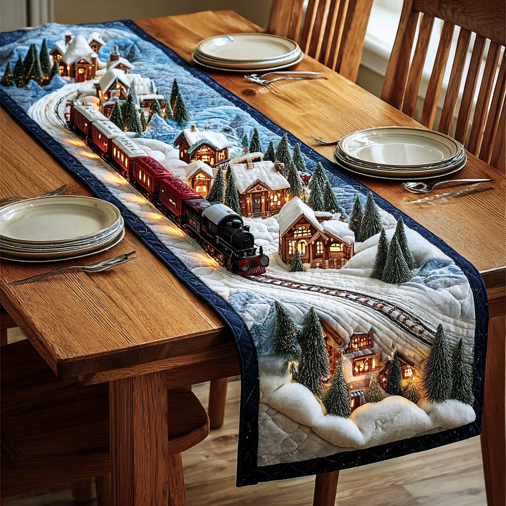 🔥Whispering Pines Night Quilted Table Runner NCU0TD1715