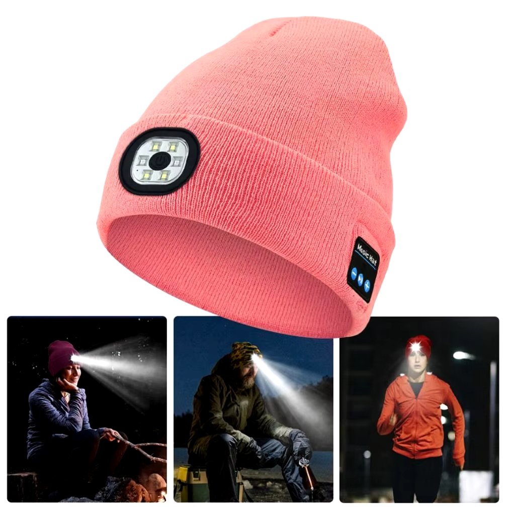 🔥— Gift Bluetooth Beanie with LED Headlight and Removable Speakers❄️