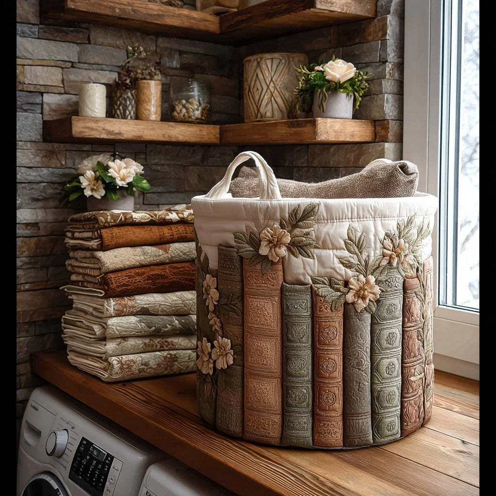 Blossom Chronicle Quilted Laundry Basket NCU0PVL461