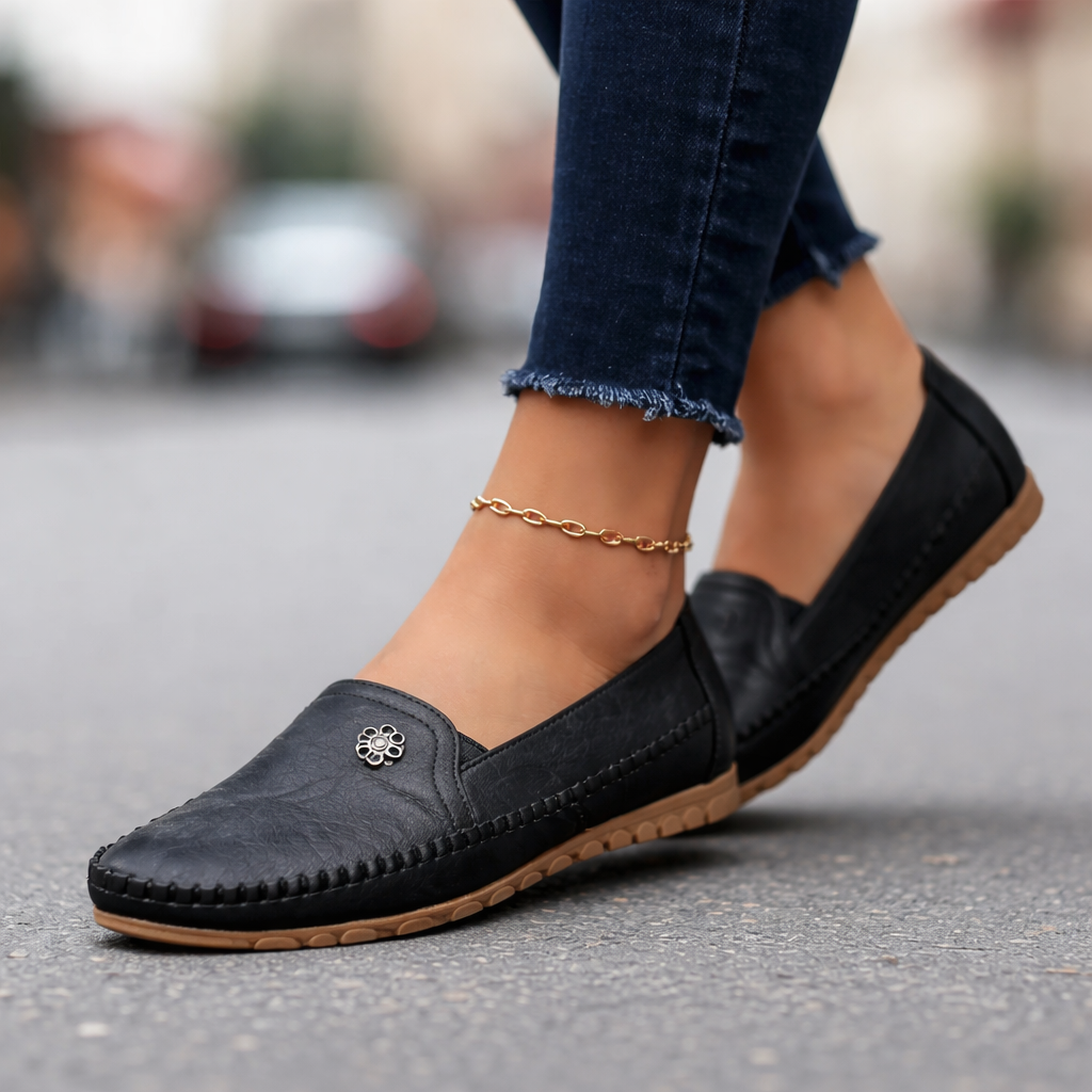 [Copy]Women's Orthopedic Leather Shoes – Lightweight, Breathable, Anti-Slip