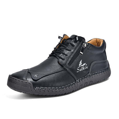Women’s Orthopedic Casual Leather Boots – Wide Toe Box, Arch Support, Waterproof Design, and Pressure Relief for Everyday Wear and Travel