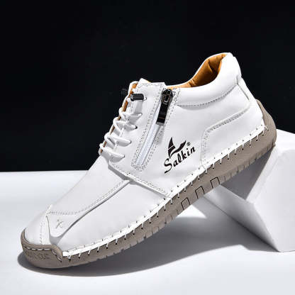 Women’s Orthopedic Casual Leather Boots – Wide Toe Box, Arch Support, Waterproof Design, and Pressure Relief for Everyday Wear and Travel