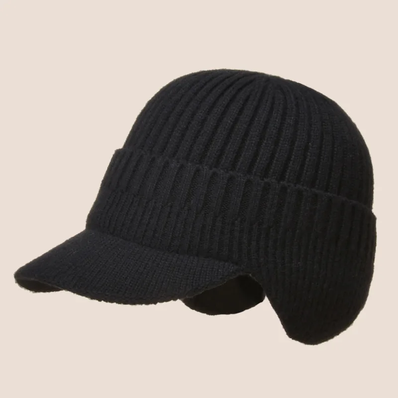 🔥【Winter essential】 Fashion Casual Men's Knitted Hat、Warm Visor Cap