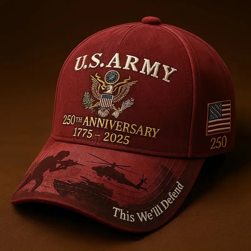 🔥 Father’s Day Sale - ❤ U.S. Army 250th Anniversary Commemorative Embroidered Cap 🇺🇸