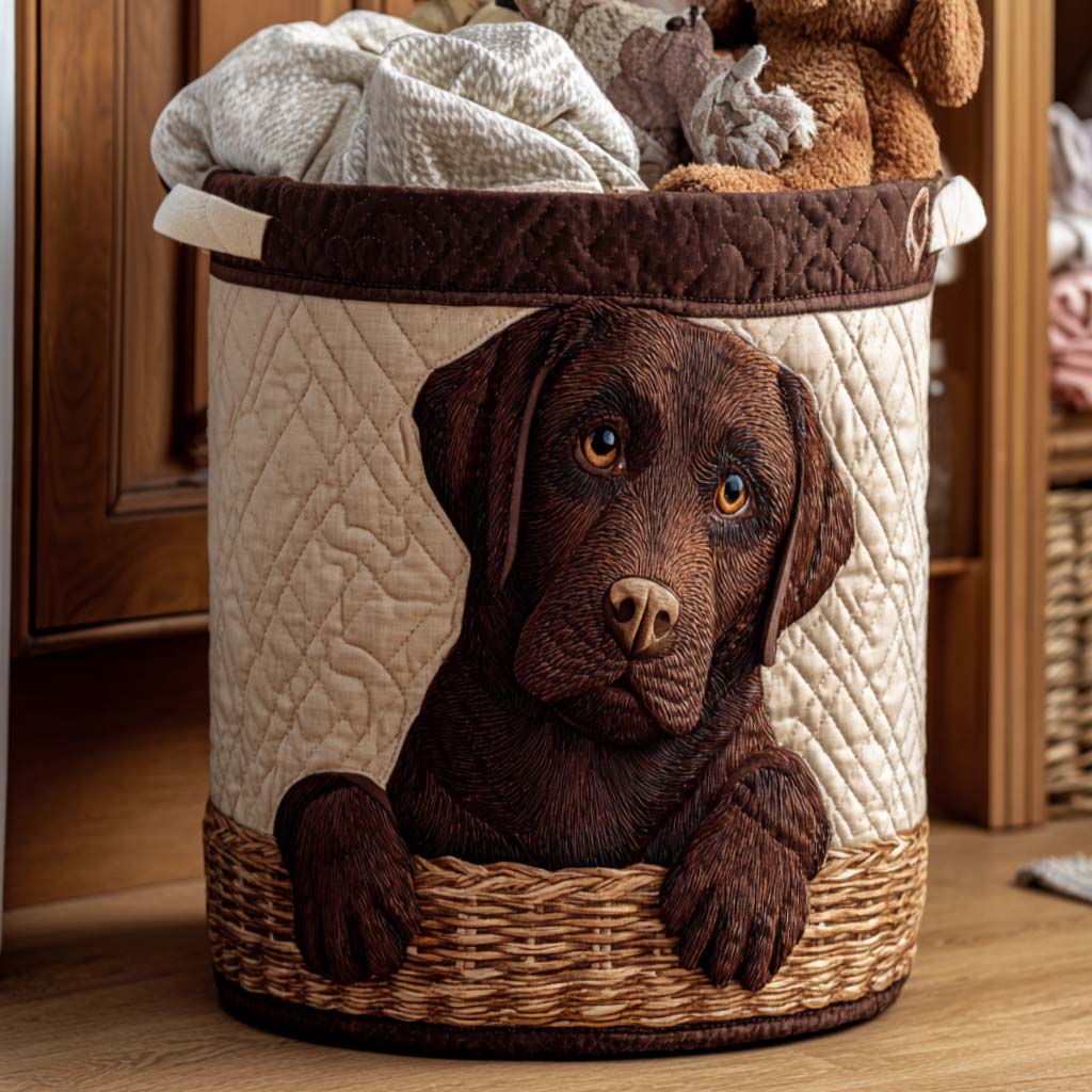 Sweet Eyes Quilted Laundry Basket NCU0NNT1752