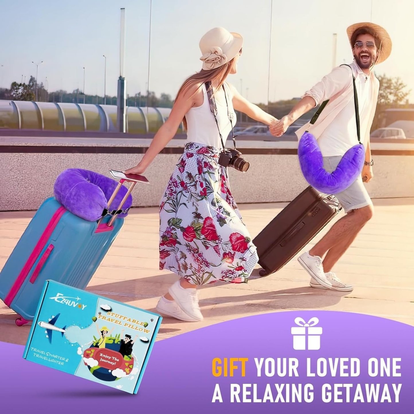 🏆Flash Sale⚡ 50K+ SOLD! Almost Gone💥Stuffable Travel Neck Pillow
