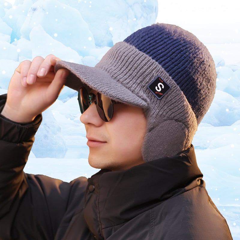 ❄️ Men’s Winter Knitted Earflap Hat