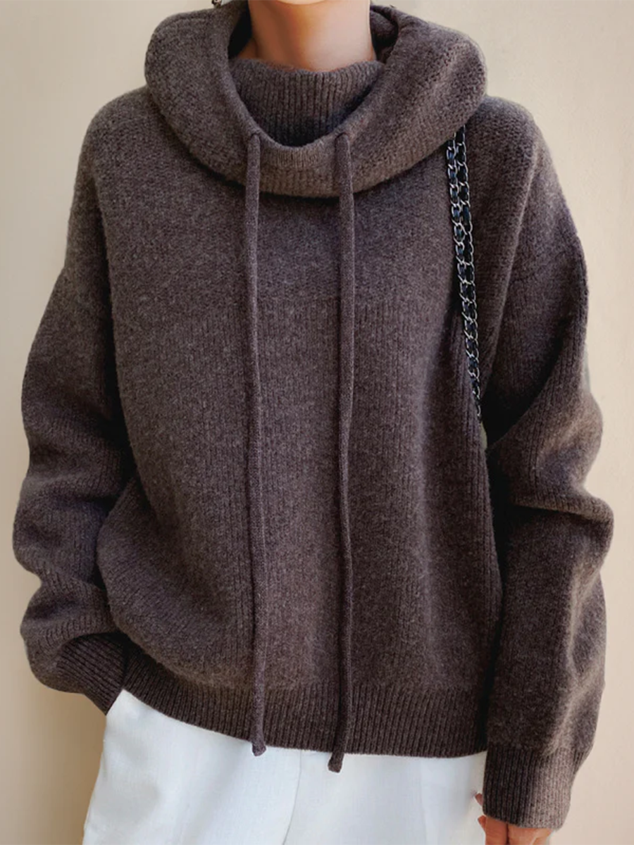 Cozy Loose Turtleneck Pullover Sweater