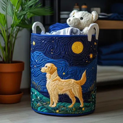 Hot-selling Dog-Themed Quilted Laundry Baskets in Various Styles