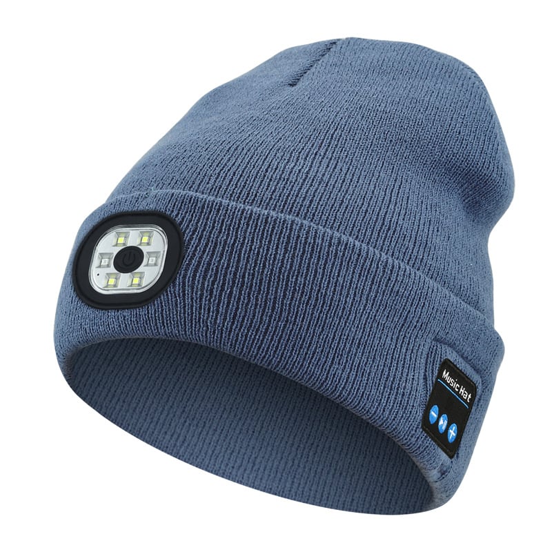🔥— Gift Bluetooth Beanie with LED Headlight and Removable Speakers❄️