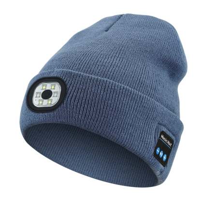 🔥— Gift Bluetooth Beanie with LED Headlight and Removable Speakers❄️