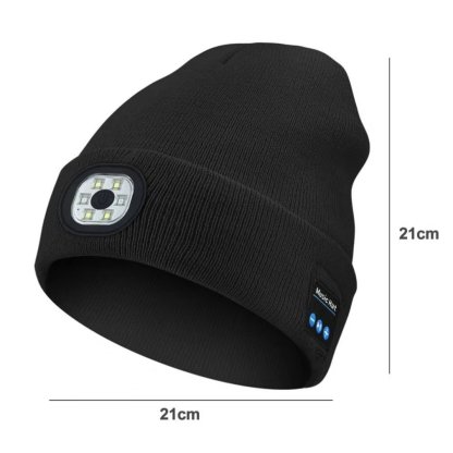 🔥— Gift Bluetooth Beanie with LED Headlight and Removable Speakers❄️