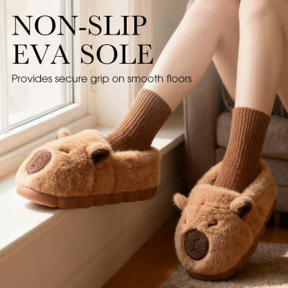 🐾Warm Indoor Non-Slip Capybara Slippers🎁