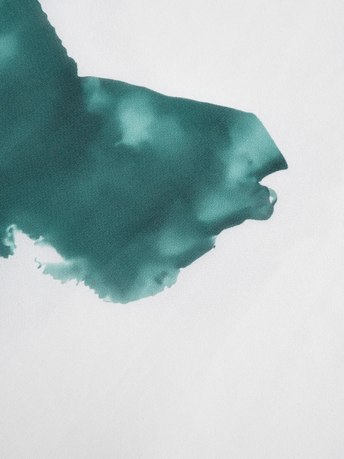 Blue Printing Chiffon V Neck Short Sleeve A-Line Maxi Dress