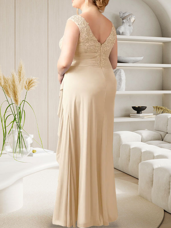 Champagne A-Line Sweetheart Neckline Pleated Mesh Dress