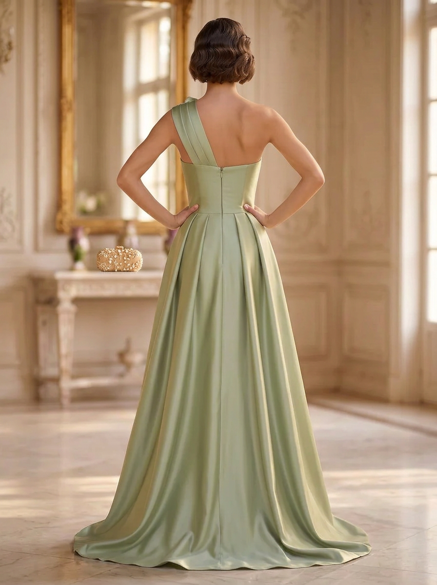 Sheath Beaded Embroidery With Overskirt Zipper 3D Flower Maxi Dress