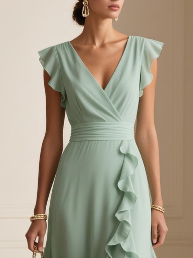Breezy Plain Sleeveless Maxi Dress