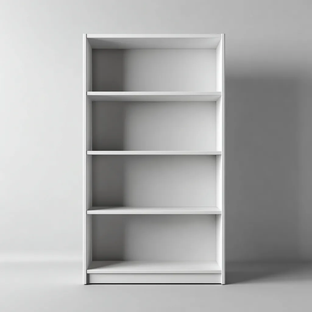 Estantería - madera MDF - 80x30x140 cm - blanca - estilo moderno-Nestleure