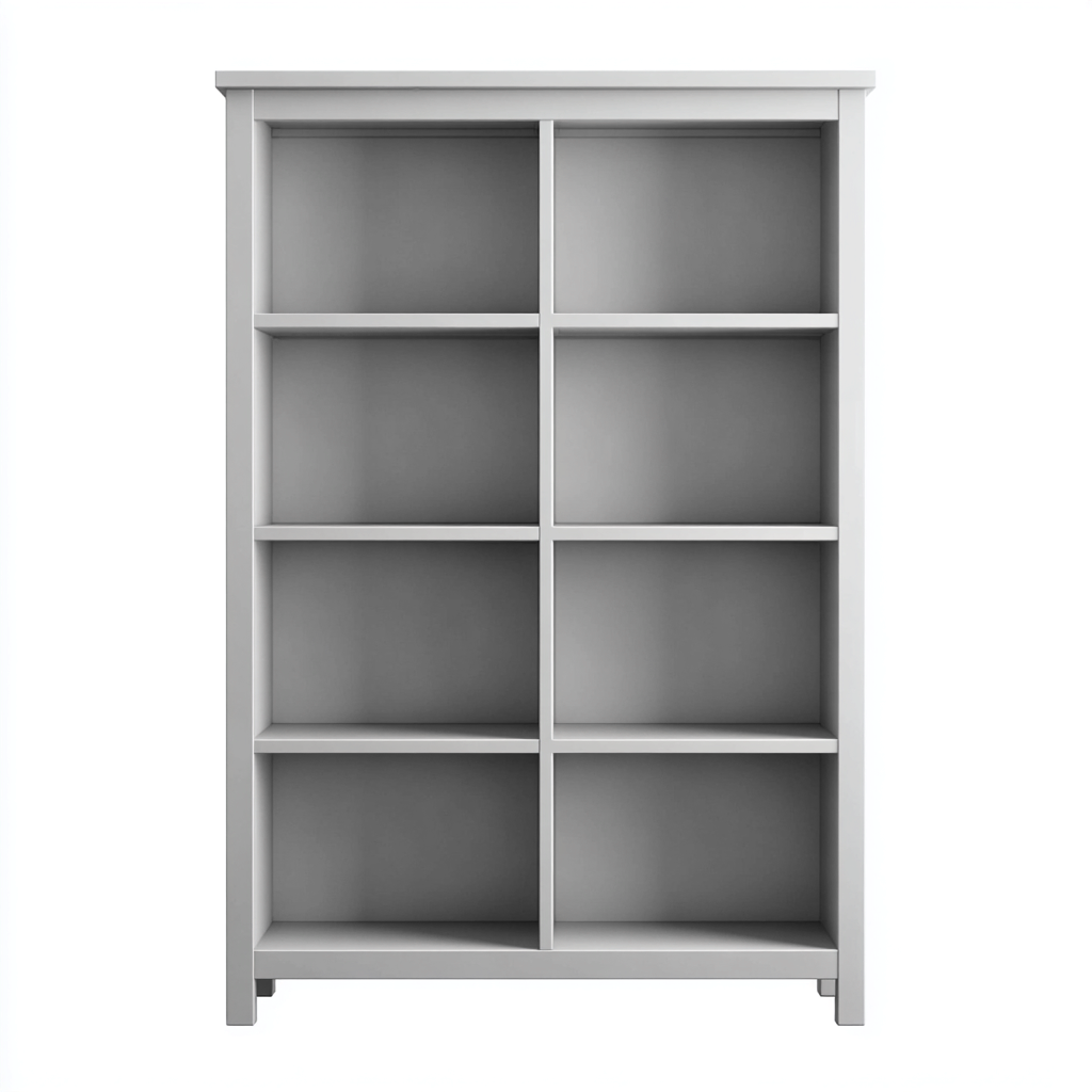 Estantería - madera MDF - 85x30x150 cm - blanca - estilo moderno-Nestleure