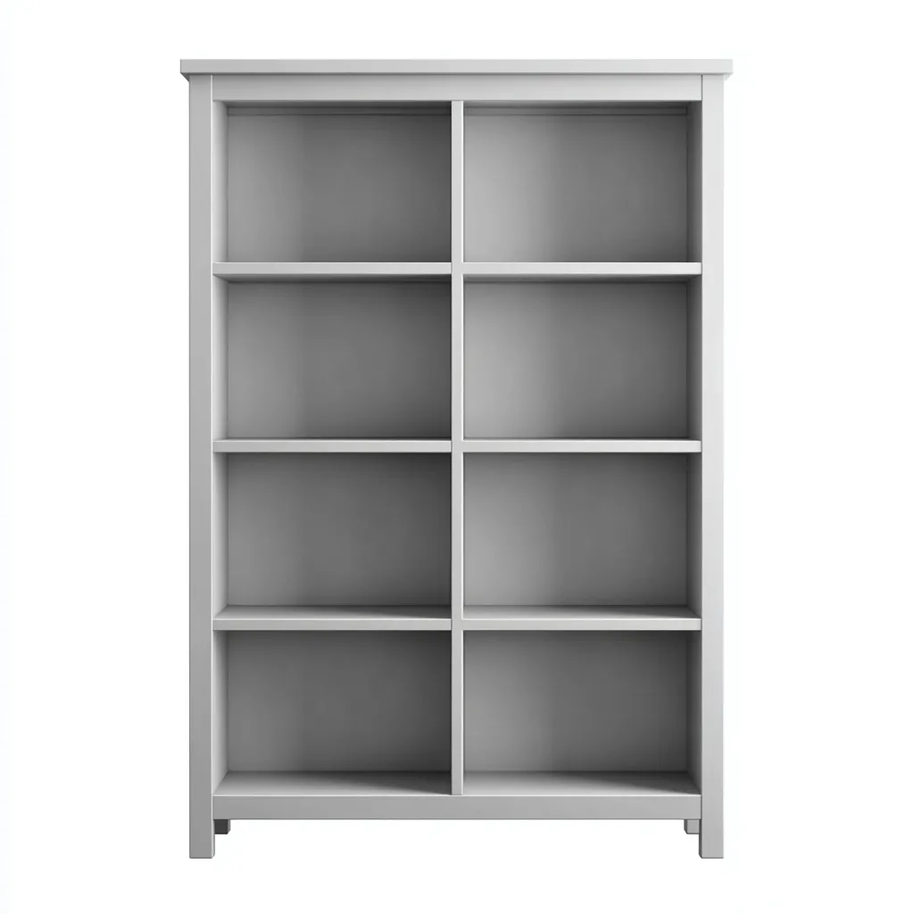 Estantería - madera MDF - 85x30x150 cm - blanca - estilo moderno-Nestleure