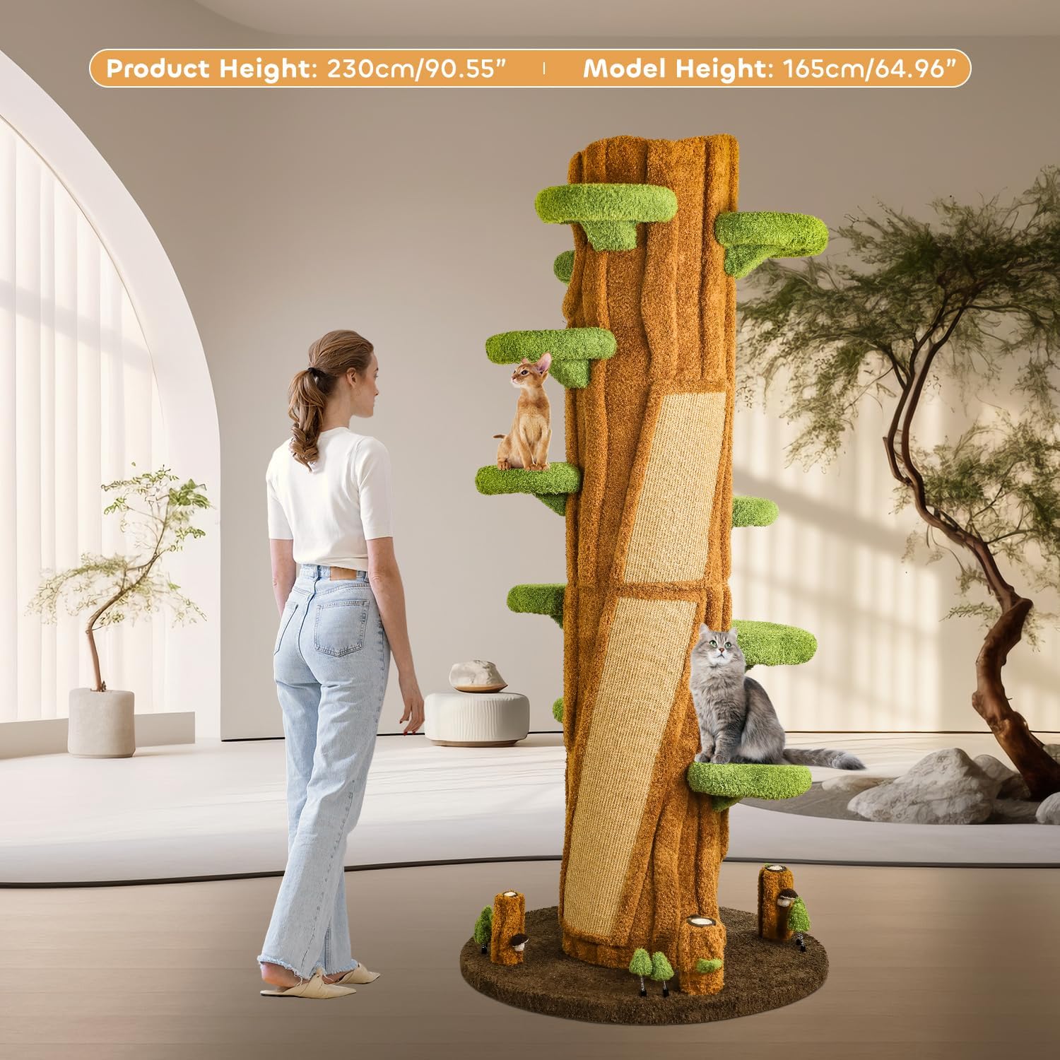 🐱 Oversized Luxury Cat Tree Tower for Multi-Cat Homes