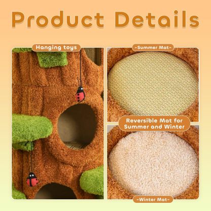 🐱 Oversized Luxury Cat Tree Tower for Multi-Cat Homes