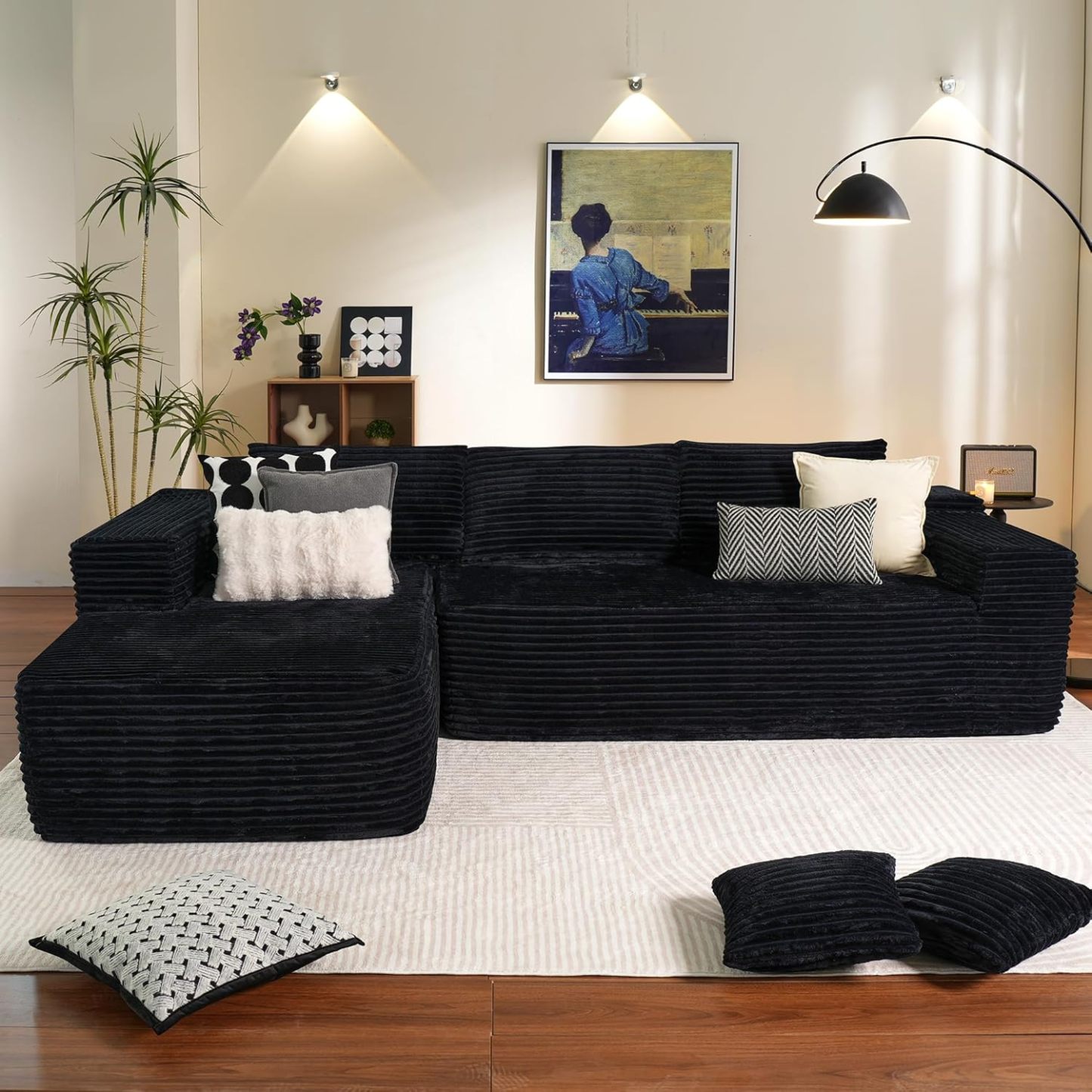 💥Last Day $39.99! 🔥Minimalist L-Shape Couch