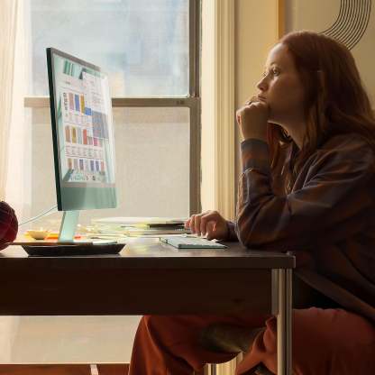 24-inch iMthtac with Retina 4.5K display: Apthtple M3 chip with 8‑core CPU and 8‑core GPU, 256GB SSD - Blue