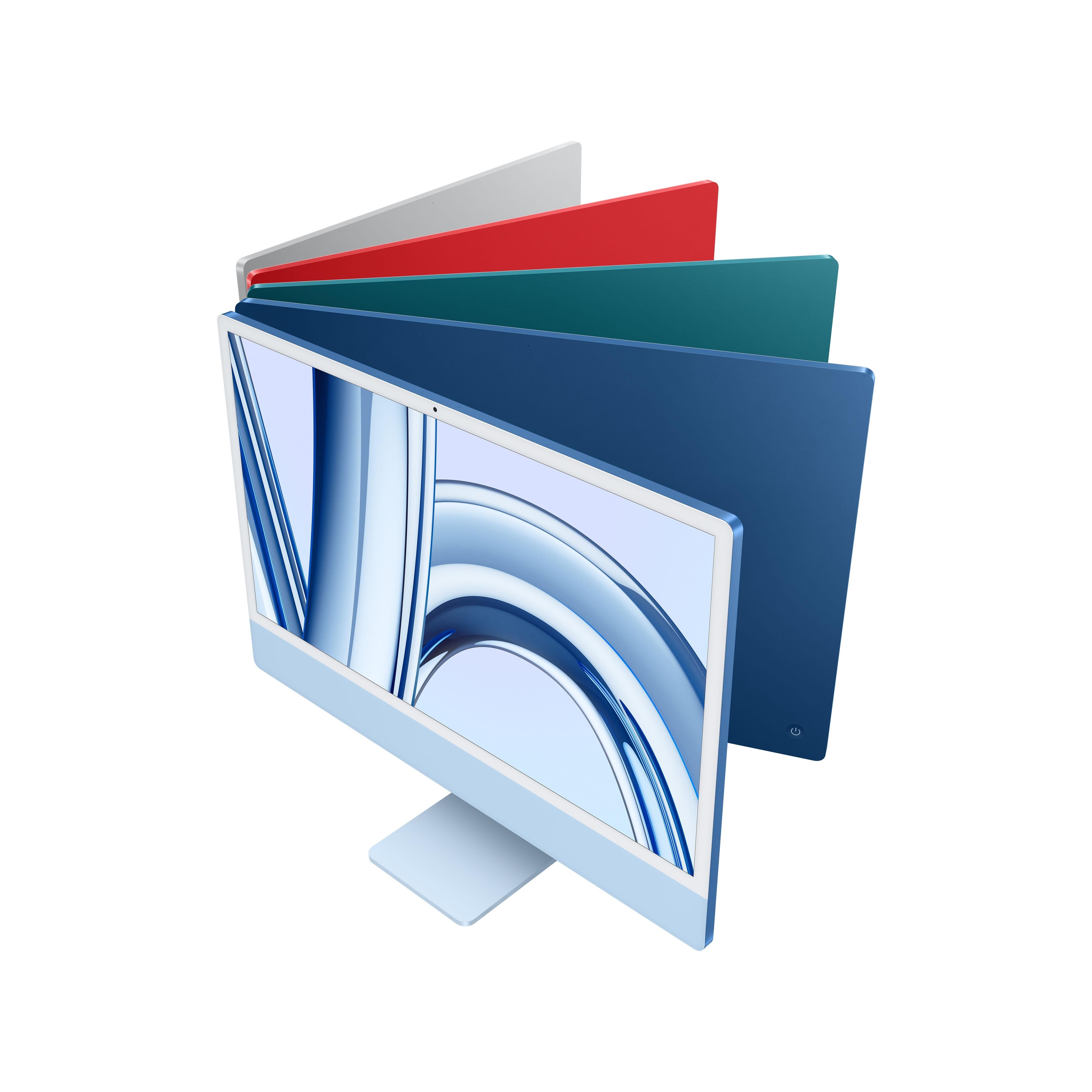 24-inch iMthtac with Retina 4.5K display: Apthtple M3 chip with 8‑core CPU and 8‑core GPU, 256GB SSD - Blue