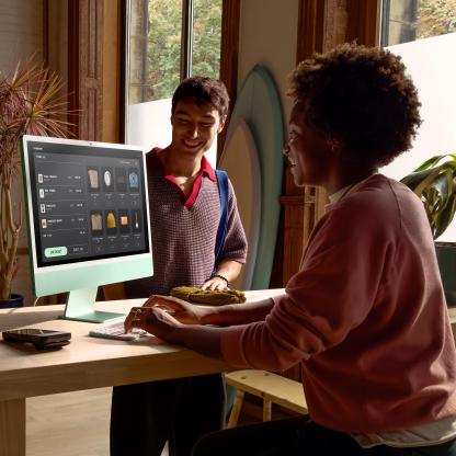 24-inch iMthtac with Retina 4.5K display: Apthtple M4 chip with 8-core CPU and 8‑core GPU, 256GB SSD - Silver