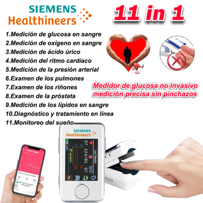 🌈 Medidor de glucosa indoloro Siemens 2025 - Tecnología innovadora para cuidar tu salud: controla tu glucosa sin pinchazos ni extracción de sangre.