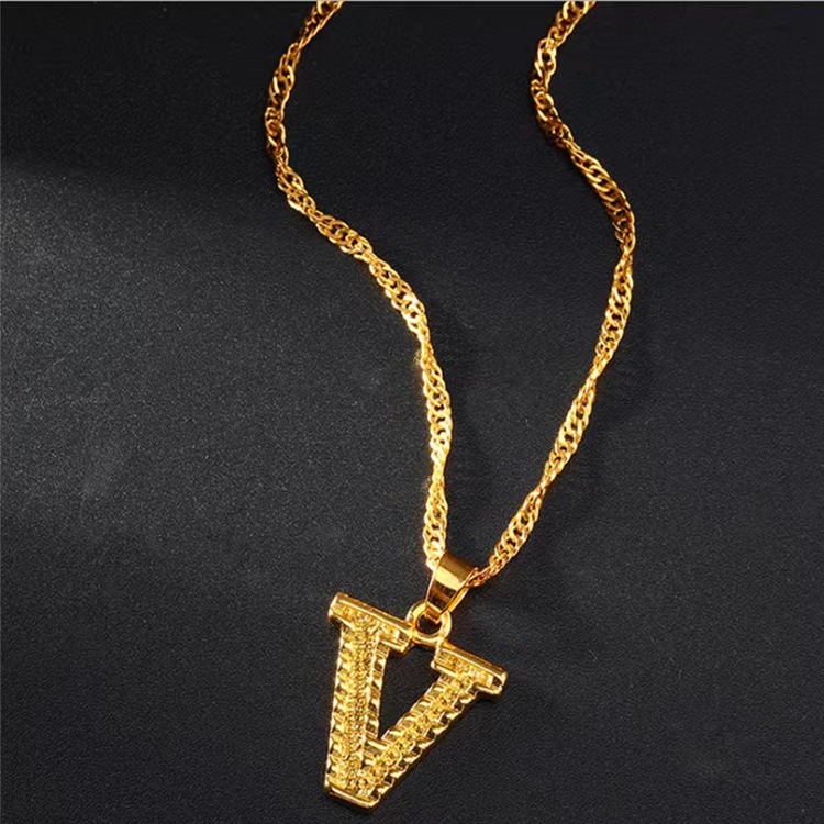 🎁 50% sleva na všechny produkty !🌌Zlaté iniciály A-Z přívěsek náhrdelník🌙